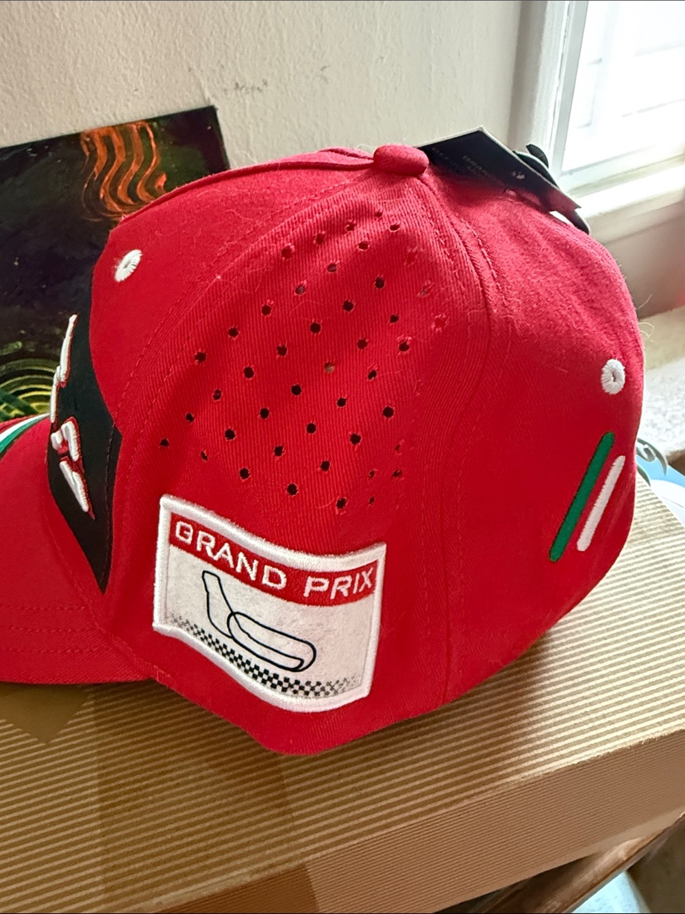 Monza Grand Prix Red Racing Cap - Picture 5 of 9